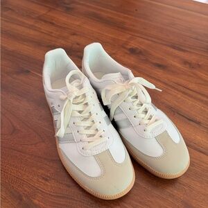 Classic White Lace-Up Sneakers
